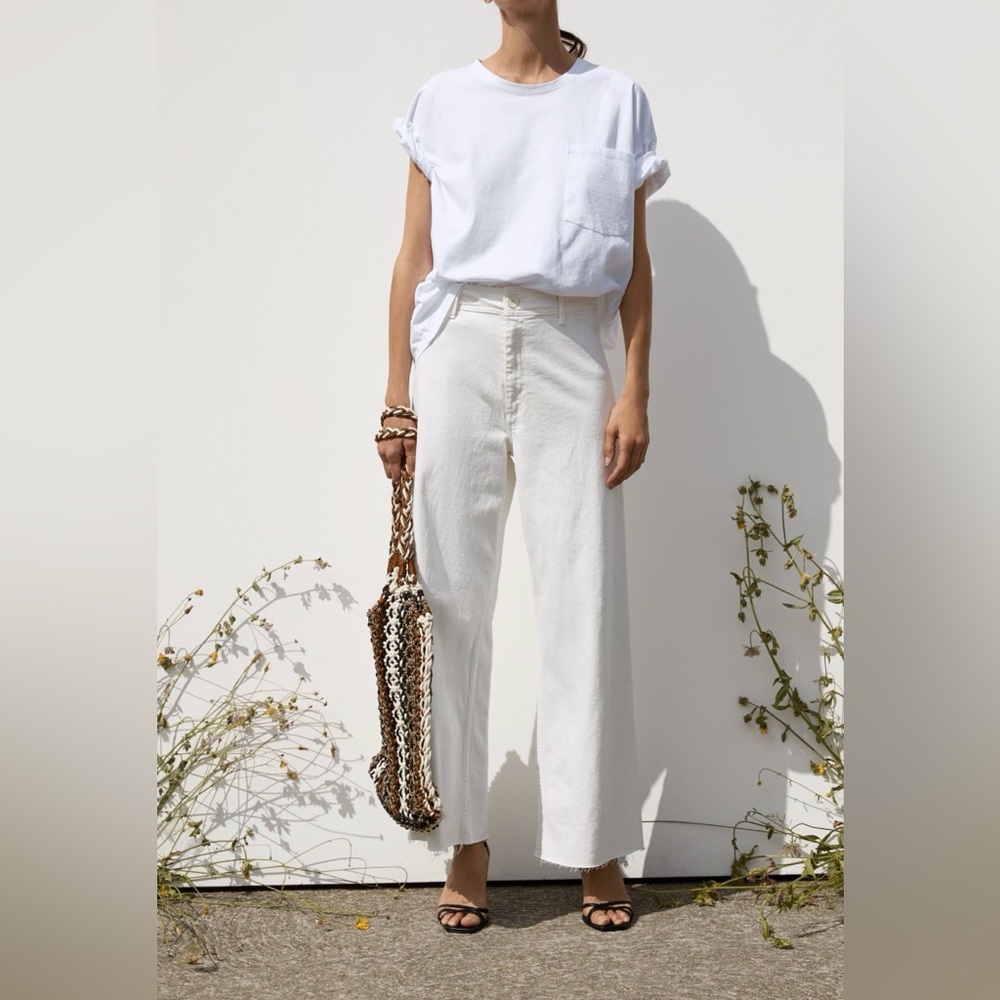 Zara BUNDLE Marine Straight BNWT and 2 pairs of TRF wide leg jeans